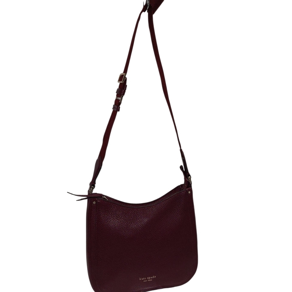 Kate Spade Burgundy Roulette Messenger Crossbody Bag
